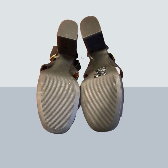 NWT H&M Black Suede Block Heels 8.5 - Picture 4 of 4